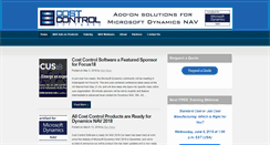 Desktop Screenshot of costcontrolsoftware.com