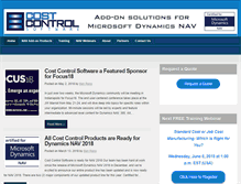 Tablet Screenshot of costcontrolsoftware.com